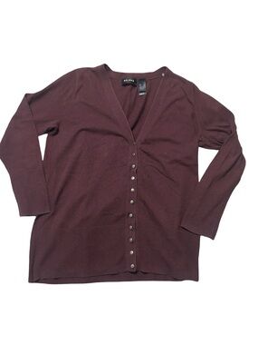 Axcess Maroon V-Neck Cardigan
